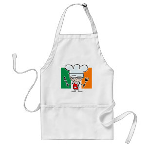 Delantal de cocinar irlandés con el cocinero