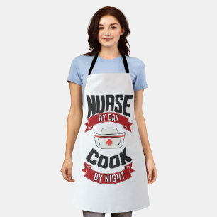 Delantal de Cocinero Divertido 'Enfermera de Día,