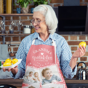 Delantal de Collage de Fotos de la Abuela nos Rieg