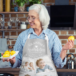 Delantal de Collage de Fotos de la Abuela nos Rieg