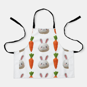 delantal de conejito de Pascua diseño inflado