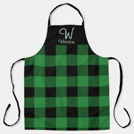 Delantal de Cuadro Verde Buffalo Check