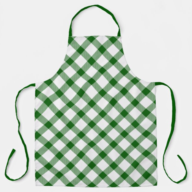 Delantal de cuadros verdes (Anverso)