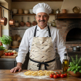 Delantal de cuchillos italianos para cocina y BBQ