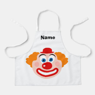 Delantal de dibujo personalizado con cara de payas