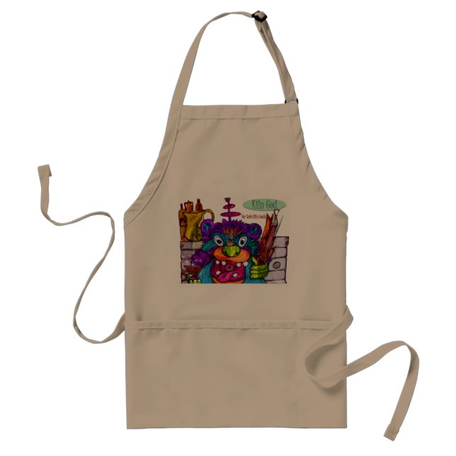 delantal de dios del horno para la cerámica (Frente)