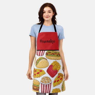 Delantal de Diseño de Comida Rápida
