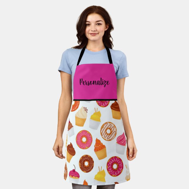 Delantal de Donuts y Cupcakes (Gastado)