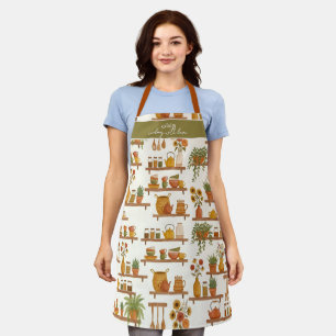 Delantal de estante de cocina personalizado (nombr