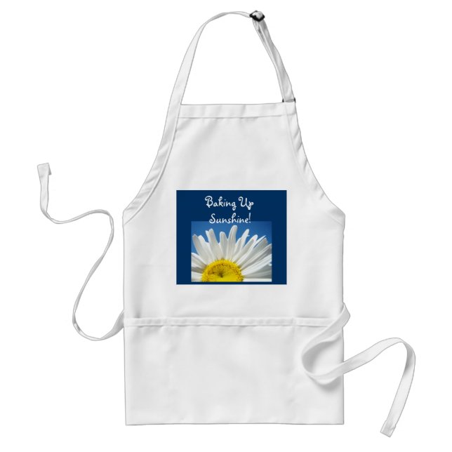 Delantal de flores Blue Sky Daisy de Baking Up Sun (Frente)