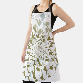 Delantal de flores de dalia