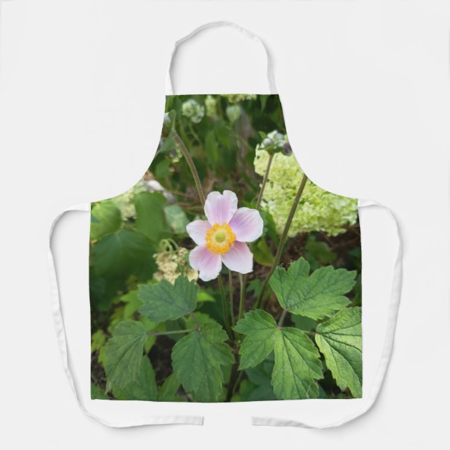 Delantal de flores silvestres rosadas | Cocina flo (Anverso)