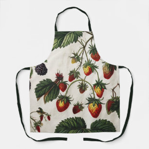 Delantal de fresa rosa - Cocina con estampado de f