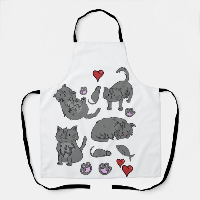 delantal de gatito (Anverso)