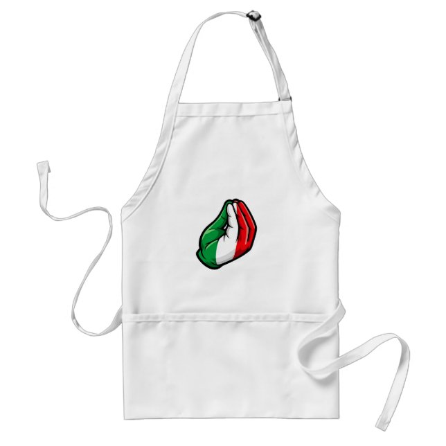 Delantal de Gestos de Mano Italianos (Frente)