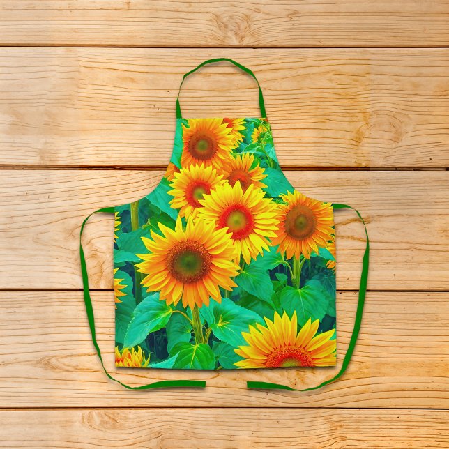 Delantal de Girasoles (Apron with sunflowers)