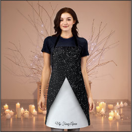 Delantal de Glamour Negro y Blanco