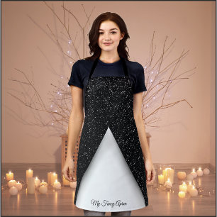 Delantal de Glamour Negro y Blanco