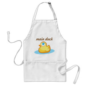 Delantal de goma del duckie del pato del amarillo