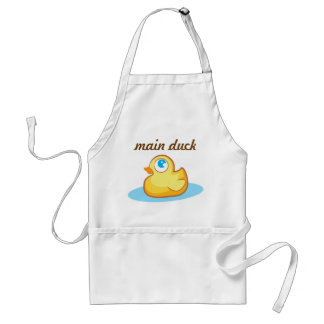 Delantal de goma del duckie del pato del amarillo