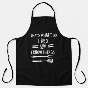 Delantal de 'Hago barbacoa, sé cosas' - Regalo div