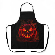 Delantal de Halloween Calabaza Lava Glow