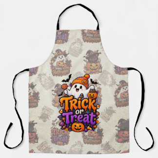 Delantal de Halloween con fantasma adorable para t