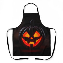 Delantal de Halloween de Calabaza Brillante