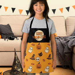 Delantal de Halloween para niños lindos – Calabaza