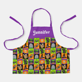 delantal de Halloween personalizado para los niños
