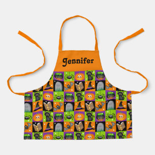 delantal de Halloween personalizado para los niños