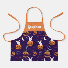 delantal de Halloween personalizado para los niños