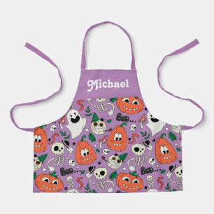 delantal de Halloween personalizado para los niños