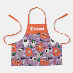 delantal de Halloween personalizado para los niños