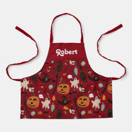 delantal de Halloween personalizado para los niños