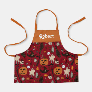 delantal de Halloween personalizado para los niños