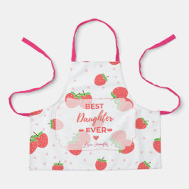 Delantal de hija personalizado con fresas