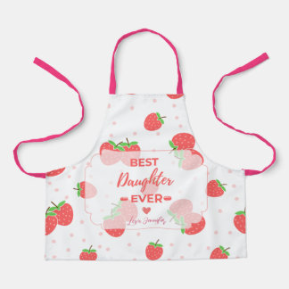 Delantal de hija personalizado con fresas