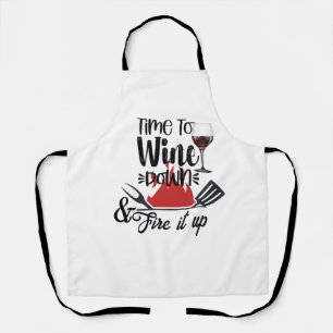 Delantal de Hora de Relajarse con Vino - Regalo Pe