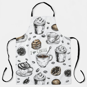 Delantal de I Love Coffee - Regalo divertido para
