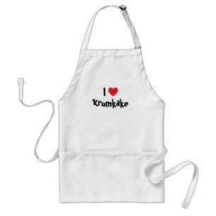 Delantal de I Love Krumkake