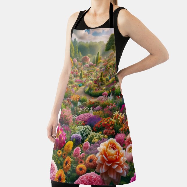 Delantal de jardín de flores de fantasía (in situ)