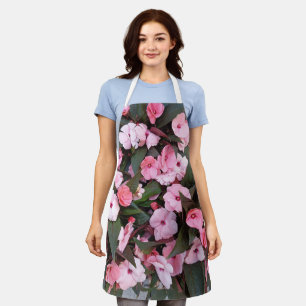 Delantal de jardín floral rosa   Elegante cocina b