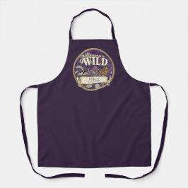 Delantal de Jardín Silvestre Morado Personalizado 