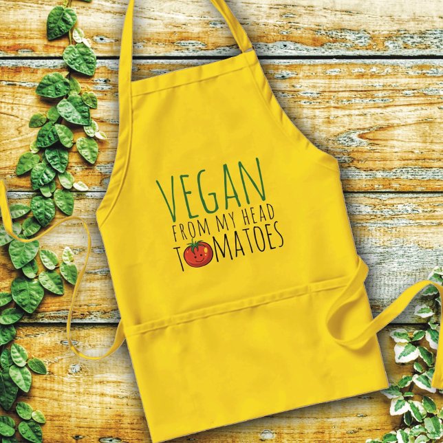 Delantal de juego de palabras vegano (Subido por el creador)