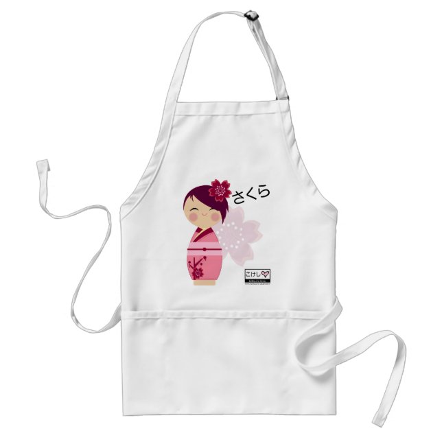 Delantal de Kokeshi Sakura (Frente)