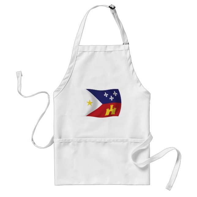Delantal de la bandera de Acadiana (Frente)
