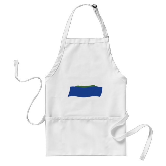 Delantal de la bandera de la isla de Navassa (Frente)
