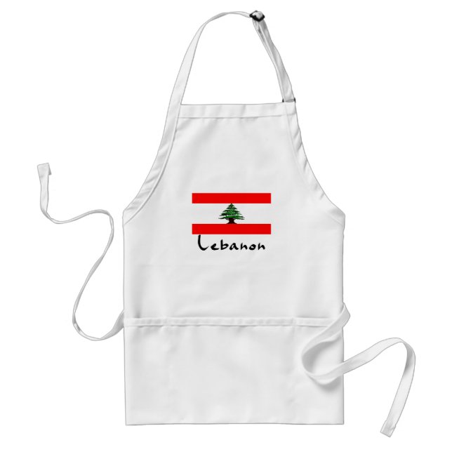 Delantal de la bandera de Líbano (Frente)