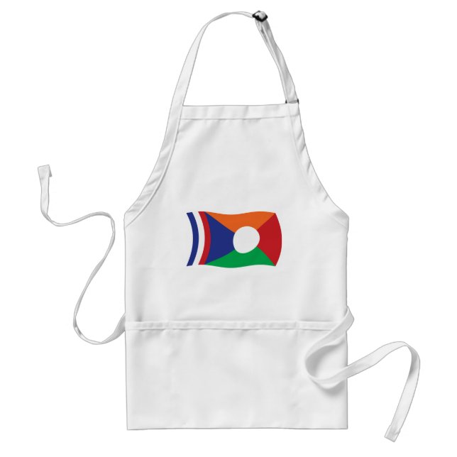 Delantal de la bandera de Reunión (Frente)